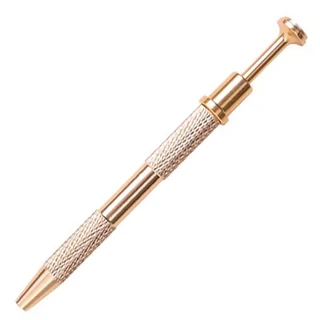 1Pc 네 발톱 비즈 홀더 픽업 도구 다이아몬드 보석 프롱 홀더 트위터 포수 그래버 바디 피어싱 뿌리 펜 도, 03 12cm-Golden