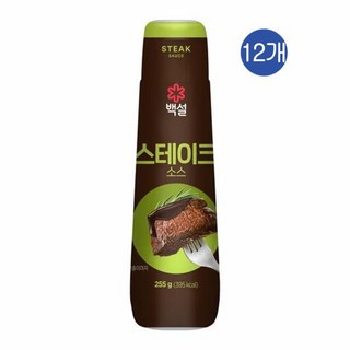 CJ 백설 스테이크 소스, 255g, 12개
