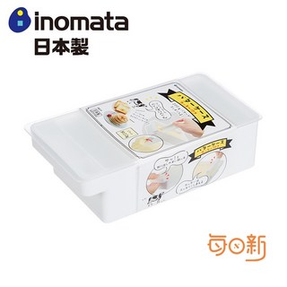 Inomata 日本製 奶油保存盒 (附切割器) 約200g容量 冰箱收納, 1個, 日式-奶油保存盒-附切割器