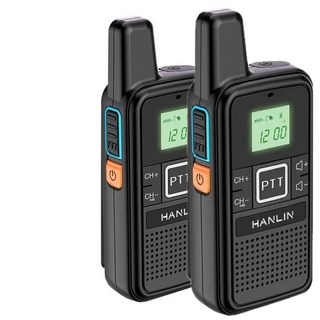 藍海小棧 HANLIN-TLK28S 迷你輕巧無線電對講機，多頻道清晰通話，戶外旅行必備, 兩入