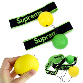 동체시력 복싱연습 순발력향상 셀프 펀치공 가정용 집중력 향상 공치기 헤어밴드 펀치볼 세트, 초록공, 초록색