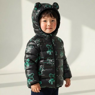 몽실이 프린트 경량 아동 패딩 점퍼 겨울 가을 간절기 유아 여아 남아 아우터
