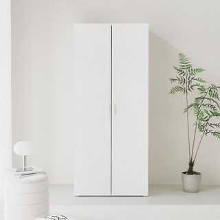 퍼리든 리르안 옷장 1단 행거 선반형 800 장롱세트, 화이트