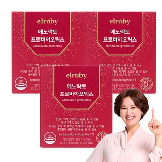 휴온스 엘루비 메노락토 프로바이오틱스 30 GT, 30정, 3개