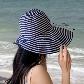 리듬 여성 챙넓은모자 여름 햇빛가리개 비치