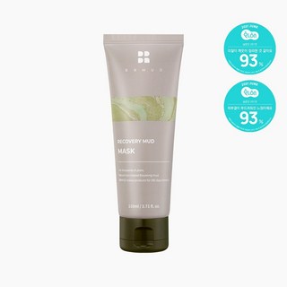 BRMUD礦物泥恢復面膜，深層清潔毛孔，平衡油脂，提亮膚色，展現健康光澤, 1個, 1個裝