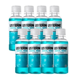 리스테린 세균억제 구강청결제 쿨민트100ml, 100ml, 8개