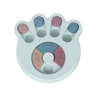 펫후드 퍼즐 노즈워크 고양이 강아지 장난감, 원모양, 그린, 1개