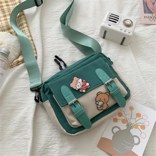 이타백 ITABAG ISKYBOB 귀여운 가방 JK 투명 소형 크로스 바디 백 학생 캔버스 메신저 숄더백 Itabag Bolso