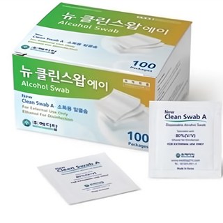 메디탑 뉴클린스왑 에이 알콜솜, 100개입, 1개
