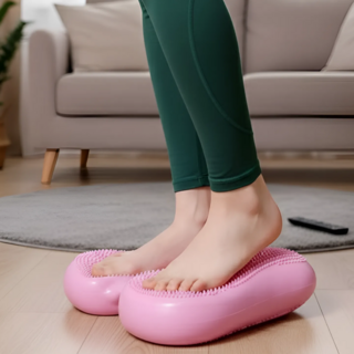 제네시픽 지압스텝퍼 홈트레이닝 유산소 계단운동기구, 핑크