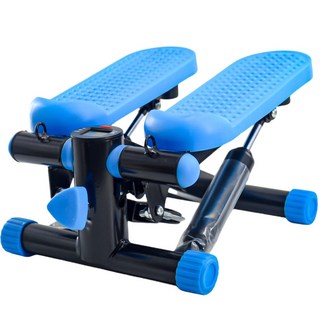 臺灣發貨 踏步機 登山式踏步機 液壓腳踏機 美腿機 橢圓機臀腿雕塑 健走機 買一送二拉繩 工具 健身瘦腿, 基礎款藍色, 藍色