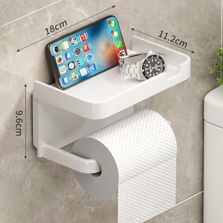 휴지걸이 1pc 벽 마운트 방수 마모 방지 화장지 상자 비 천공 조직 보관 랙 가정용 롤 종이