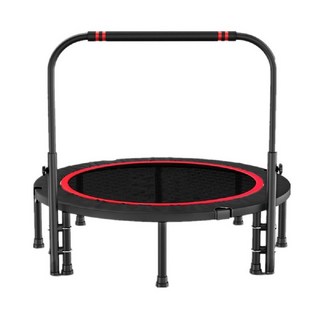 【彬彬小舖】台灣出貨 彈跳床 (40/48吋) 贈收納袋 雙支架帶扶手 可摺疊收納 兒童跳床 蹦蹦床, 【扶手款】40吋彈跳床-贈收納袋