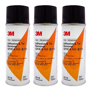3M 접착제 타르 클리너-376ml 3개 PN9901 스티커 제거제 크리너 스티커제거 타르제거 접착제제거 스티커제거제, 376ml