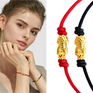 비오로 24K 순금 비휴 팔찌 소원 재물운 여자 남자 매듭 25년최신상