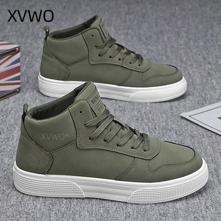 XVWO 남성 중목 스니커즈 캐주얼 신발 편안한 일상화 가을 겨울 패션 운동화