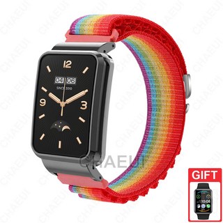 小米手環8 Pro/9 Pro 尼龍錶帶 透氣腕帶, 彩虹,小米手環7 Pro, 1個
