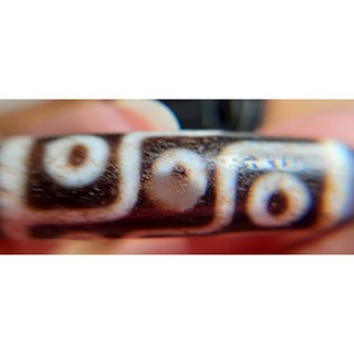 西藏老天珠《白瑪瑙玉髓 風化9眼天珠》 DIY 單品 手鍊, 1個