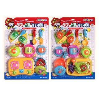 진영토이 랜덤발송 싹뚝 소꿉놀이 세트 씽크놀이 씽크대 엄마 역할 주방놀이 요리 장난감, select_LIST▼가스렌지, 1개