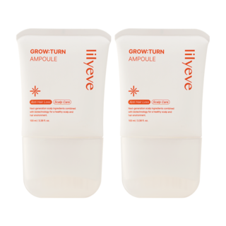 릴리이브 그로우턴 브러쉬 앰플 여성 탈모완화 엑소좀, 100ml, 2개