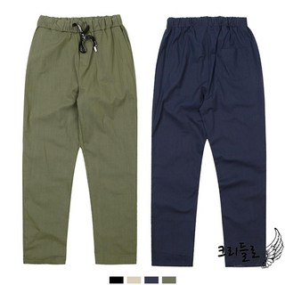 린넨바지 남성린넨팬츠 허리밴딩 편한바지 밴딩 데일리팬츠 남자편한밴딩바지 남성밴딩팬츠 바지 캐주얼 고무줄바지 룩바지