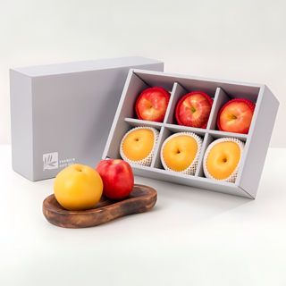 [명절특가] 사과배 혼합 프리미엄 선물세트, 1세트, 2.3kg (사과/배 6과)