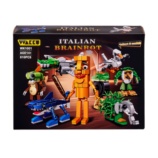 Wakku 이탈리안 브레인롯 Italian brainrot 블록 프리미엄 8종 블럭세트 pcs810, 1세트