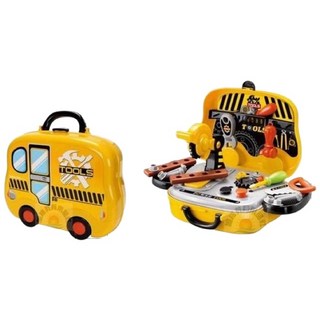 旭陽教育用品社 扮家家酒玩具套裝組 雄城便攜式工程工具手提箱玩具, 詳見包裝