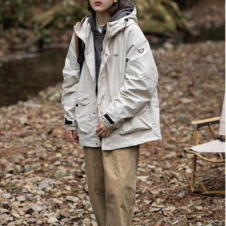 레이디 매직(lady magic) 남여공용 캐주얼 아웃도어 아노락 후드 바람막이 점퍼