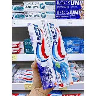 아쿠아프레쉬 익스트림 3색 블루민트 클린치약 100ml 1+1세트, 2개