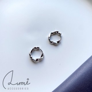 ALUMI 麻花藤蔓S925純銀耳環 - 輕奢感睡覺不用拆