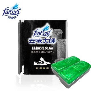 花仙子-去味大師 備長炭消臭易(冰箱專用)150g&鞋櫃專用消臭易-備長炭(2入裝) 吸附異味 釋放負離子, 1個, 鞋櫃-備長炭, 60g