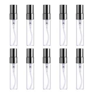 27리빙 간편한 충전 휴대용 향수 공병, 투명 블랙 10ml, 10개