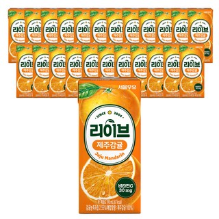 首爾牛奶現場濟州橘子, 190毫升, 24個