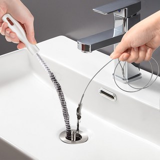 세면대 배수구 뚫어뻥 매직와이어 2P + 스텐와이어 2P (총4P), 1개