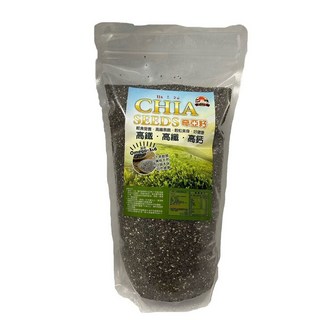 奇亞籽 輕食營養 高纖易飽 穀粒飽滿 好健康 高鐵 高纖 高鈣 Omega-3&6, 1.2kg, 2個