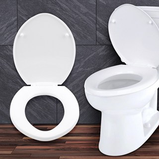 화이트 변기커버 중 뚜껑 시트 카바 화장실 o형 중형, 1개