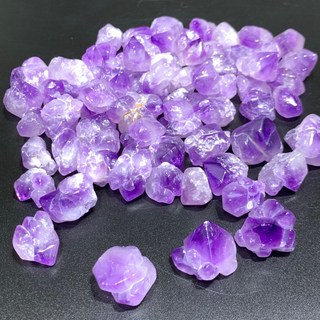 《彩雅寶石精品》紫骨幹原礦 雙尖 晶簇 消磁利器 晶粒 小礦標, 1個