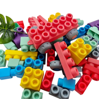 베베네스트 KC 인증 구름블럭 소프트 블럭, 혼합색상 80PCS, 1개