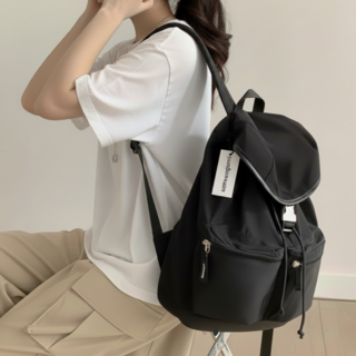 삼송언니 여성 가벼운 폴리에스테르 백팩 여행용 방수 배낭