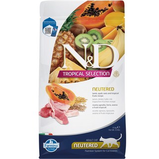 Farmina 法米納 ND 全系列 貓飼料, 1個, FTC3室內/結紮貓羊肉木瓜5kg, 5kg, 羊肉、木瓜