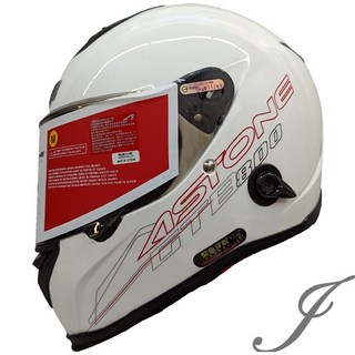 ASTONE GTB800 AO12 白色 雙鏡片 雙D扣 全罩安全帽《遠古騎士》, 白色-L