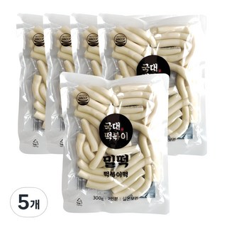 국대떡볶이 떡볶이떡 밀떡 실온보관, 5개, 300g