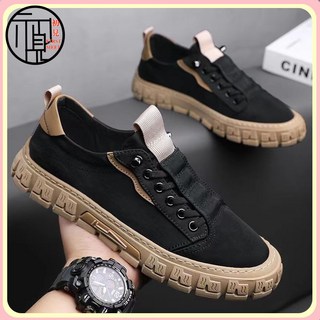 鞋子男2023新款春鞦季韓版潮流休閒鞋透氣防臭帆佈鞋百搭鞦季闆鞋