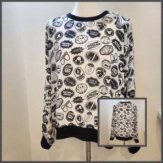 디즈니골프 전판 시원한 메쉬소재로 박시형 라운드 시보리 티셔츠 DQ1LTR016