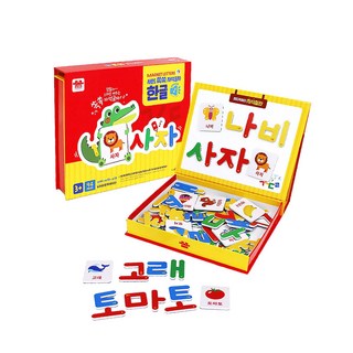 자석놀이 자석교구 자석퍼즐 사운드 쏙쏙자석글자/한글, 1개