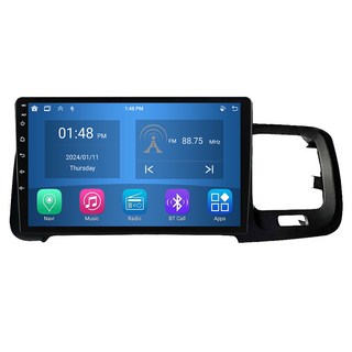 RoverOne 자동차 라디오 안드로이드 13 스테레오 적용 볼보 S60 V60 2011 - 2020 카플레이 지능형 시스템 멀티미디어 와이파이, 4G RAM + 64G ROM, 4GB