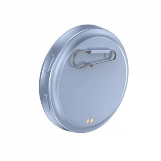 電子徽章 觸屏藍牙電子徽章 游戲動漫周邊, 1個, 藍色普通電子吧唧磁吸充電觸屏