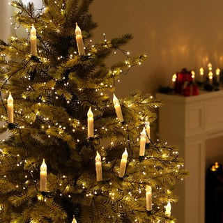 크리스마스 트리 포인트 조명 파티 로고 장식 LED 스페셜전구, 1개, 클립캔들